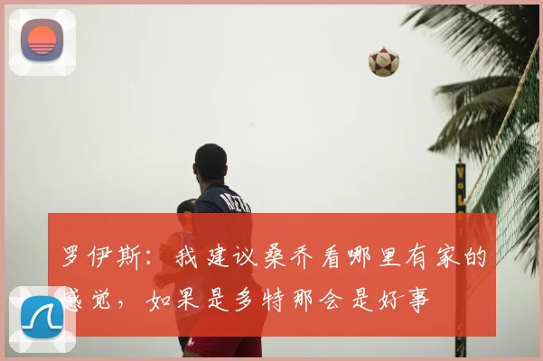 罗伊斯：我建议桑乔看哪里有家的感觉，如果是多特那会是好事